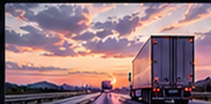 Illustrative trucking and freight equipment image